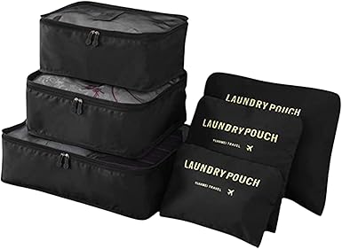 Organizador de Maletas de Lujo (6 Piezas) – Orden, Estilo y Comodidad para tus Viajes