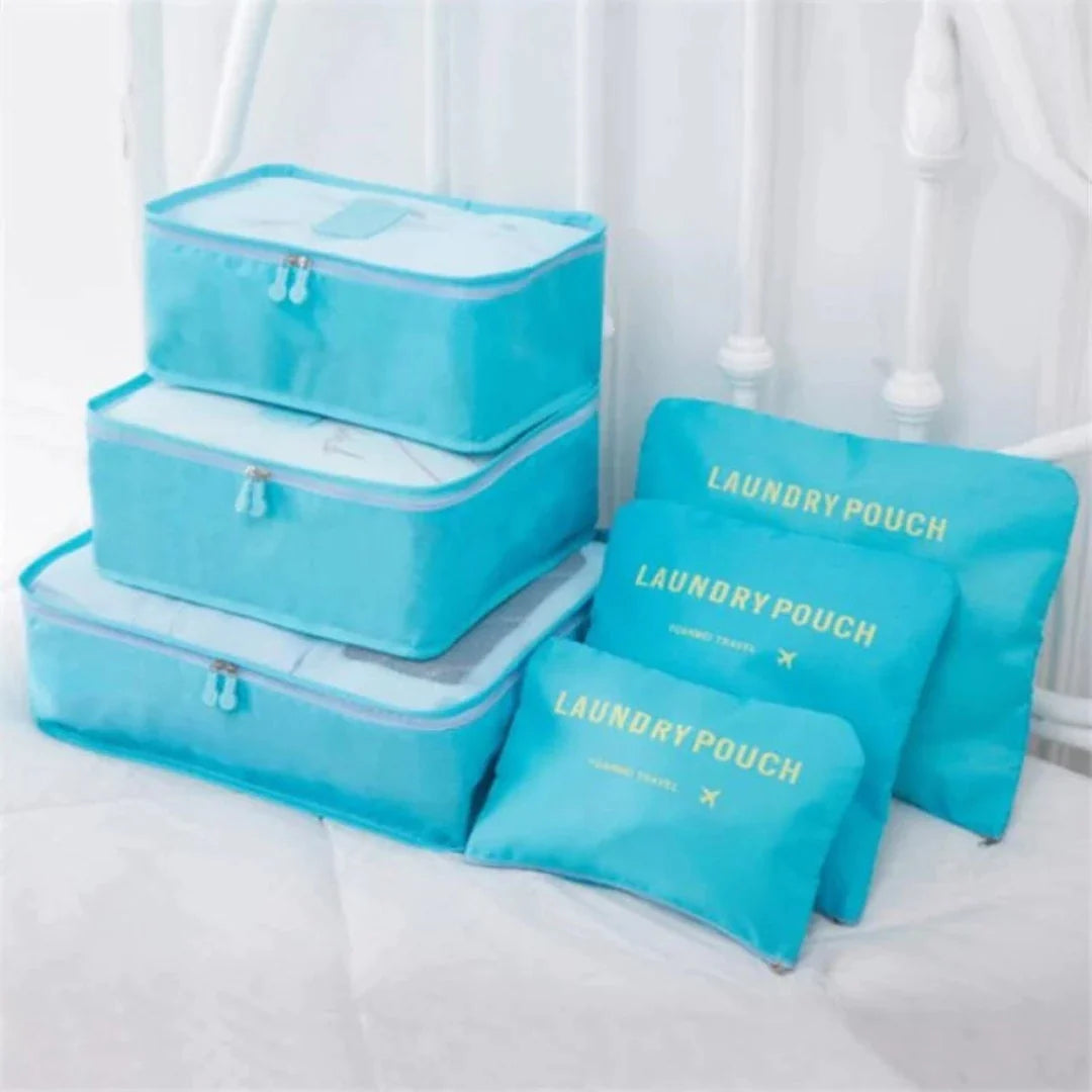Organizador de Maletas de Lujo (6 Piezas) – Orden, Estilo y Comodidad para tus Viajes
